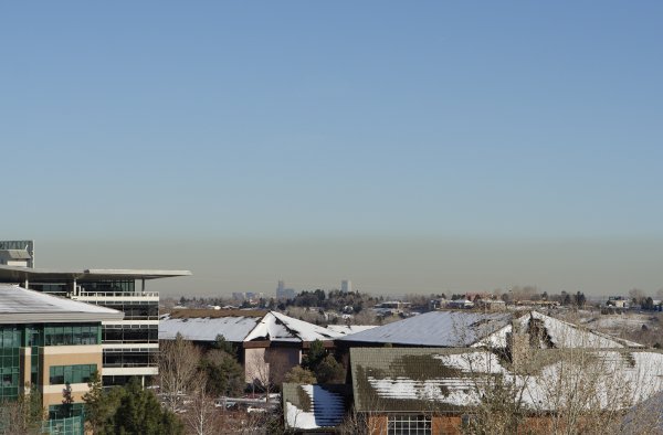 Denver pollution haze